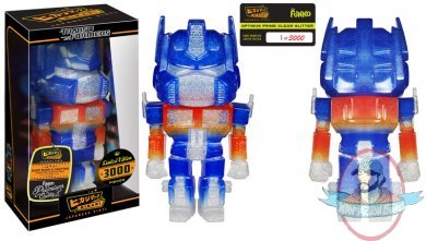 Transformers Optimus Prime Clear Glitter Hikari Sofubi Figure LE Funko