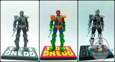 Judge Dredd Mcmahon Statue 3 Pack Previews Uk Exclusive