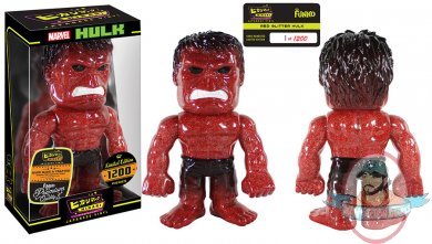 Marvel Red Glitter Fire  Hulk Premium Hikari Sofubi Figure Funko