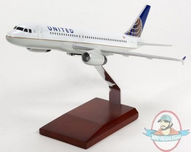 A320 Continental/United 1/100 Scale Model KA320CAUTR by Toys & Models