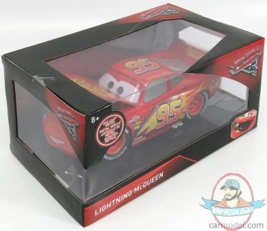 1:24 Pixar The World of Cars Lightning Mcqueen Diecast Vehicle Mattel 