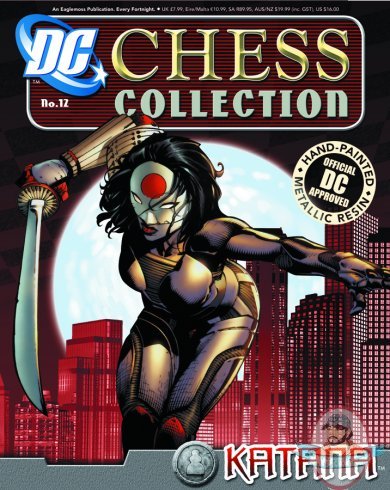DC Superhero Chess Magazine #12 Katana White Pawn Eaglemoss