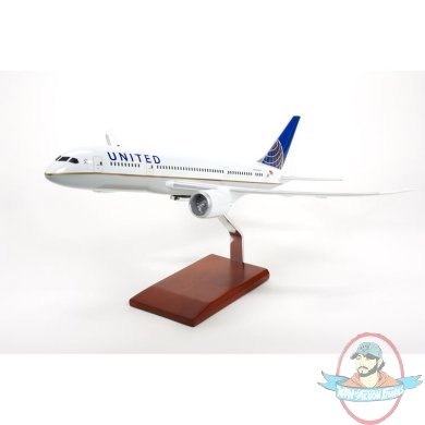 B787 Continental/United 1/100 Scale Model KB787CAUTR by Toys & Models