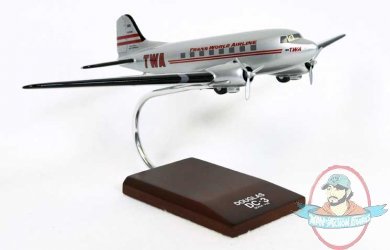 DC-3 TWA 1/72 Scale Model KDC3TWAT by Toys & Models