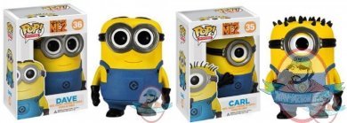 Pop! Disney Movies Despicable Me 2 Carl & Dave Minion Set Vinyl Figure