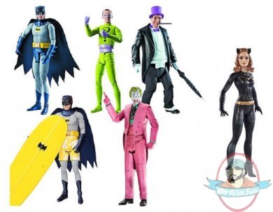 Batman Classics 1966 TV Series Set of 6 Action Figures by Mattel 