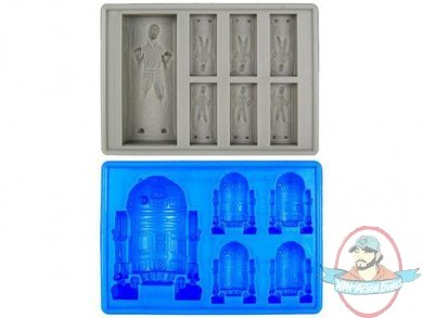 Star Wars Han Solo in Carbonite and R2-D2 Silicon IceTray Set 