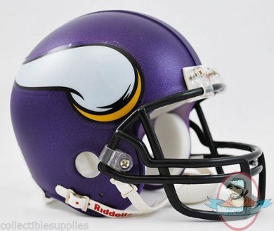 Minnesota Vikings NFL Mini Football Helmet New 2013 Matte Purple 