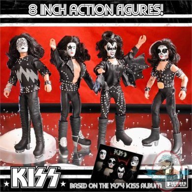 KISS 8 Inch Action Figures Series Two Set of 4 by Figures Toy Co.  