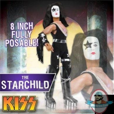 KISS 8 Inch Action Figures Series One The Starchild Figures Toy Co.  