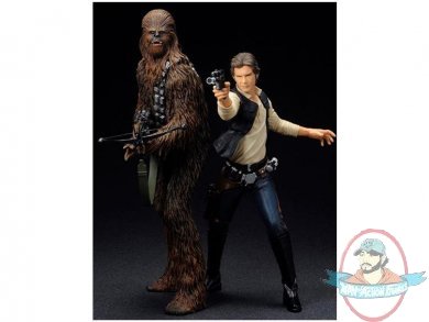 Star Wars 1/10 Han Solo & Chewbacca A New Hope ArtFX Statue Kotobukiya