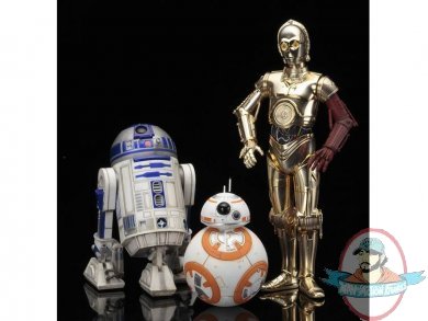 Star Wars Episode VII ArtFX+ C-3PO & R2-D2 With BB-8 Statue Pack