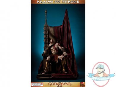 1/4 Scale God of War Kratos on Throne Statue Gaming Heads 