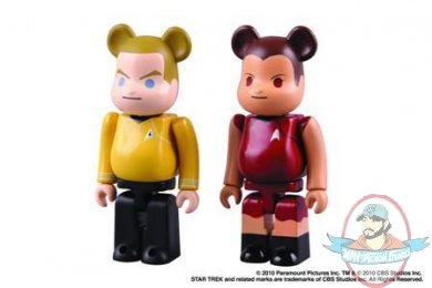 Star Trek Kirk and Uhura Bearbrick 2 Pack New 