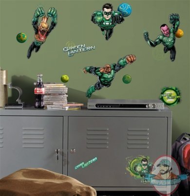 Green Lantern Peel and Stick Wall Applique by Roommates