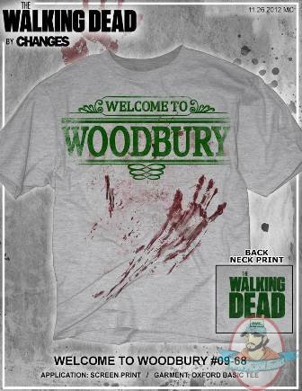The Walking Dead Welcome to Woodbury PX Heather Tee Shirt Extra Large