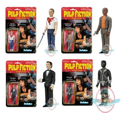 Pulp Fiction Set of 4 ReAction 3 3/4-Inch Retro series 2 Funko