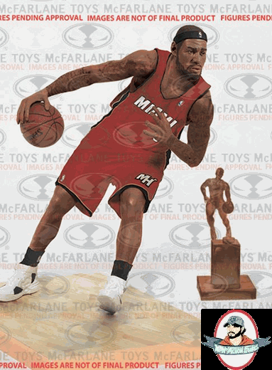 McFarlane NBA Series 24 LeBron James Miami Heat with MVP Trophy