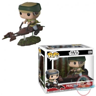POP! Deluxe Star Wars Leia on Speeder Bike #228 Figure Funko