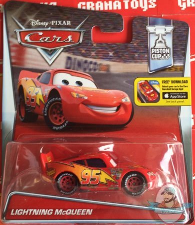 Disney Cars Die-Cast Vehicle Lightning McQueen Piston Mattel | of Action Figures