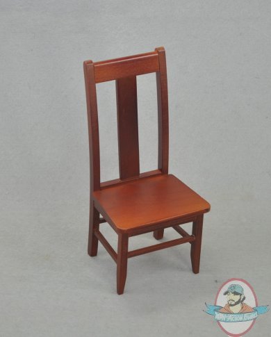 Wooden Face 1/6 Walnut Dining Chair Brown