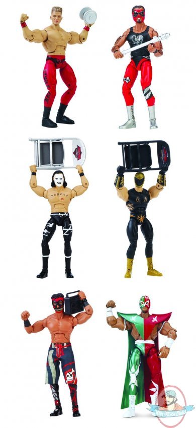 Lucha Libre Luchador 6-Inches Action Figure Set of 6 by Playmates
