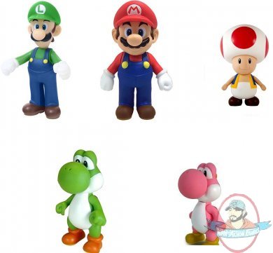 Super Mario Brothers 5 inch Classic Figure Set of 5