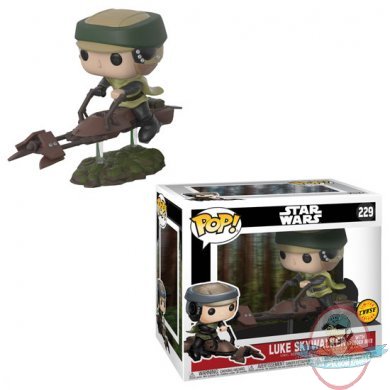 POP! Deluxe Star Wars Luke Skywalker on Speeder Bike Chase #229 Funko