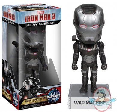 Marvel Iron Man 3 War Machine Wacky Wobblers BobbleHead Funko 