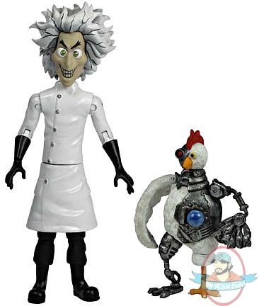 Robot Chicken Mad Scientist and Robot Chicken Figure by Jazwares Inc