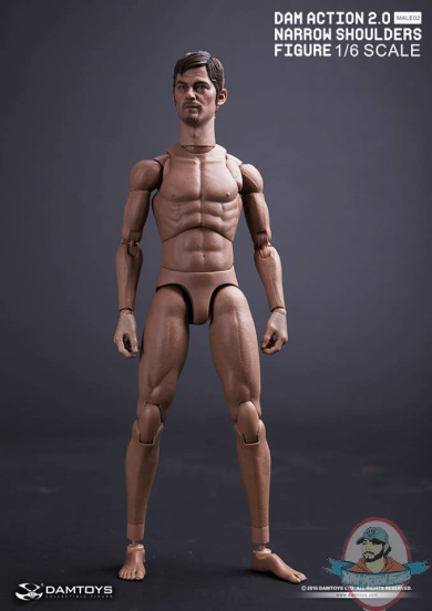 1/6 Action 2.0 Narrow Shoulders Figure Male 02 Dam Dam-MAL02