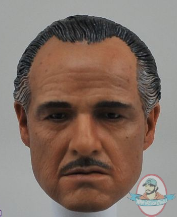  12 Inch 1/6 Scale Head Sculpt Marlon Brando GodFather