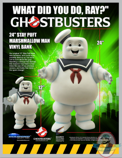 Ghostbusters 24" Stay Puft Marshmallow Man Vinyl Bank