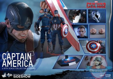 1/6 Scale Captain America Civil War Movie Masterpiece Hot Toys 902657