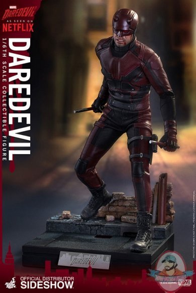 1/6 Sixth Scale Marvel Daredevil Figure by Hot Toys 902811 Used JC