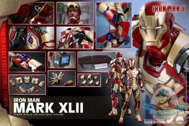 1/4 Scale Iron Man Mark XLII Deluxe Version Hot Toys 902767