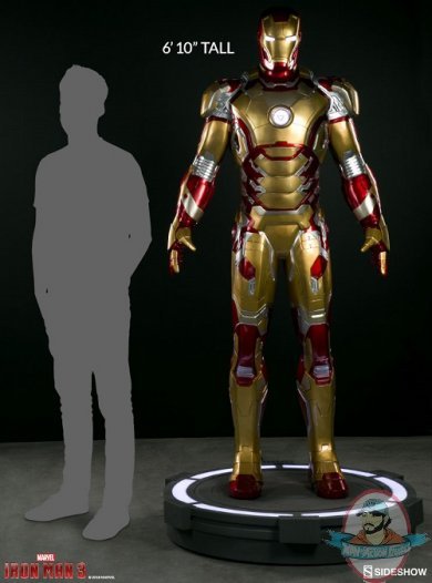 Marvel Iron Man Mark 42 Life-Size Figure Sideshow Collectibles 400312