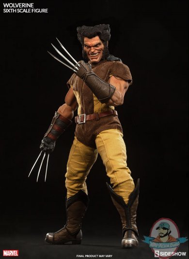 1/6 Marvel X-Men Wolverine Figure by Sideshow Collectibles Used JC