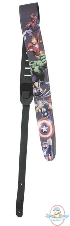 Marvel Comics Marvel Six Leather Guitar Strap by Peavey