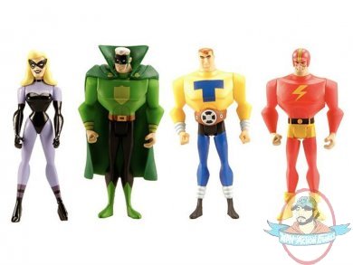 Exclusive JLU Justice Guild Action Figure Four-Pack Mattel