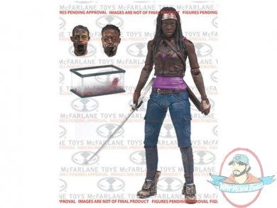 The Walking Dead TV Series 6 Michonne With Fish Tank & Heads McFarlane