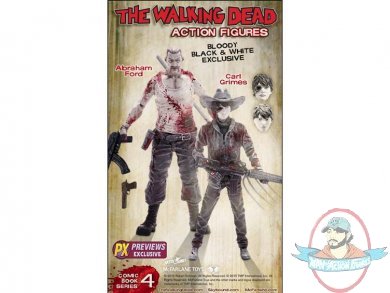  The Walking Dead Series 04 - Carl & Abraham Two Pack PX Previews Excl