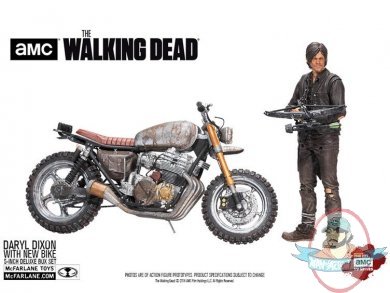 The Walking Dead TV Series Daryl Dixon with New Bike Deluxe Box Set 