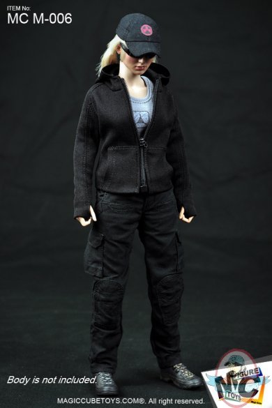 Magic Cube 1/6 Scale Women's Black Tactical Suit