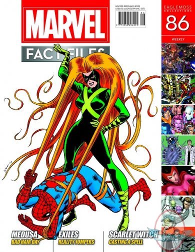Marvel Fact Files #86 Medusa Cover Eaglemoss
