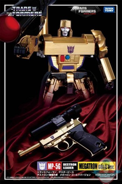 Transformers MP-05G Masterpiece Megatron 30th Anniversary Gold Takara