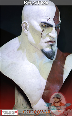 God of War Kratos Life Size Bust By Gaming Heads