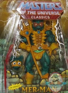 Masters Of The Universe Classics Merman Mer-Man Reissue 2 Heads Mattel