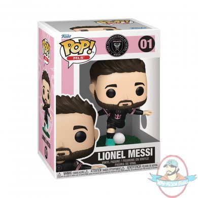 Pop! MLS Inter Miami Lionel Messi Away Uniform #01 Vinyl Figure Funko