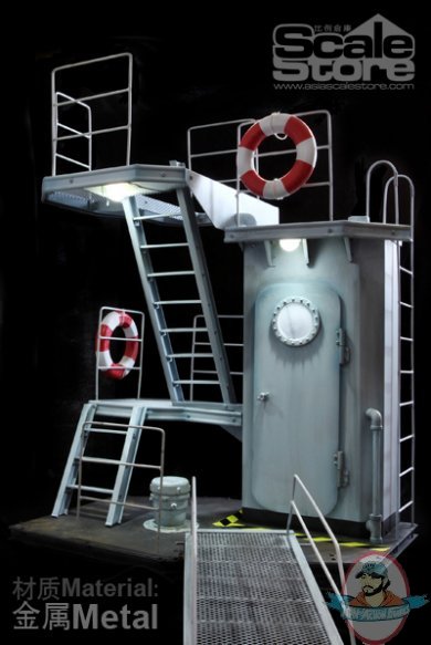 Scale Store 1/6 Metal Cabin Sailor Boat Navy Environment for 12 in fig
